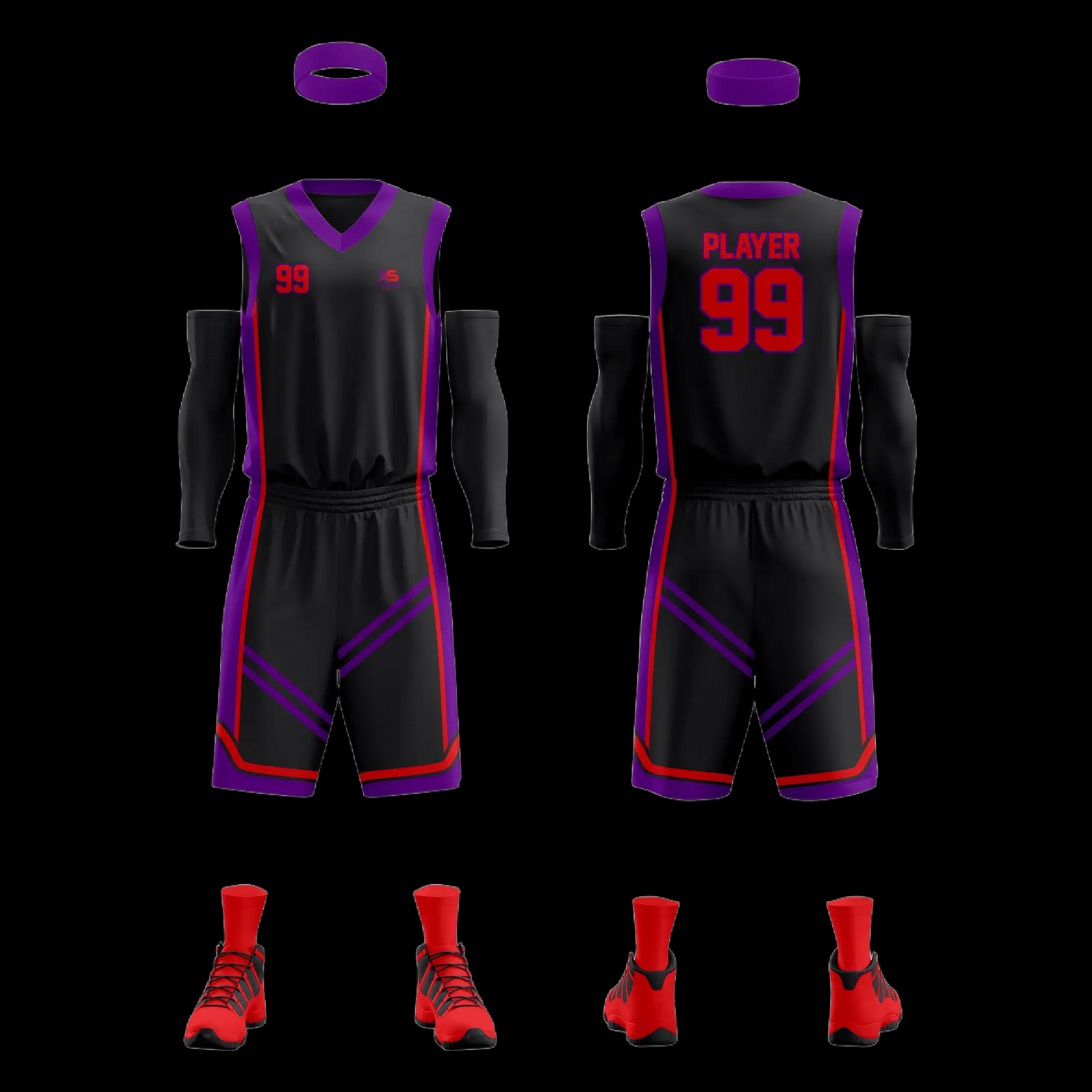 CUSTOMIZABLE BASKETBALL UNIFORM (SINGLE SIDED)