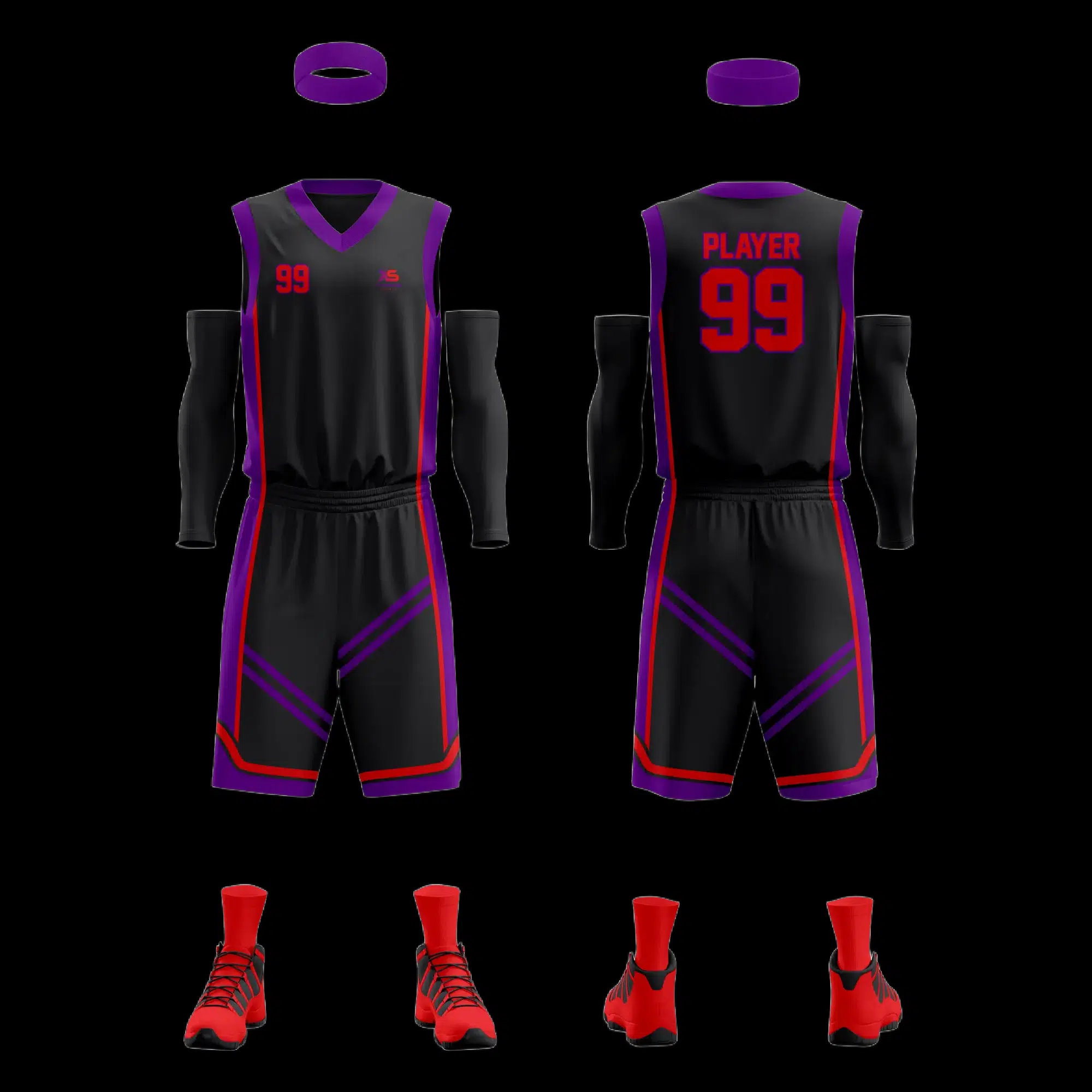CUSTOMIZABLE BASKETBALL UNIFORM (SINGLE SIDED)