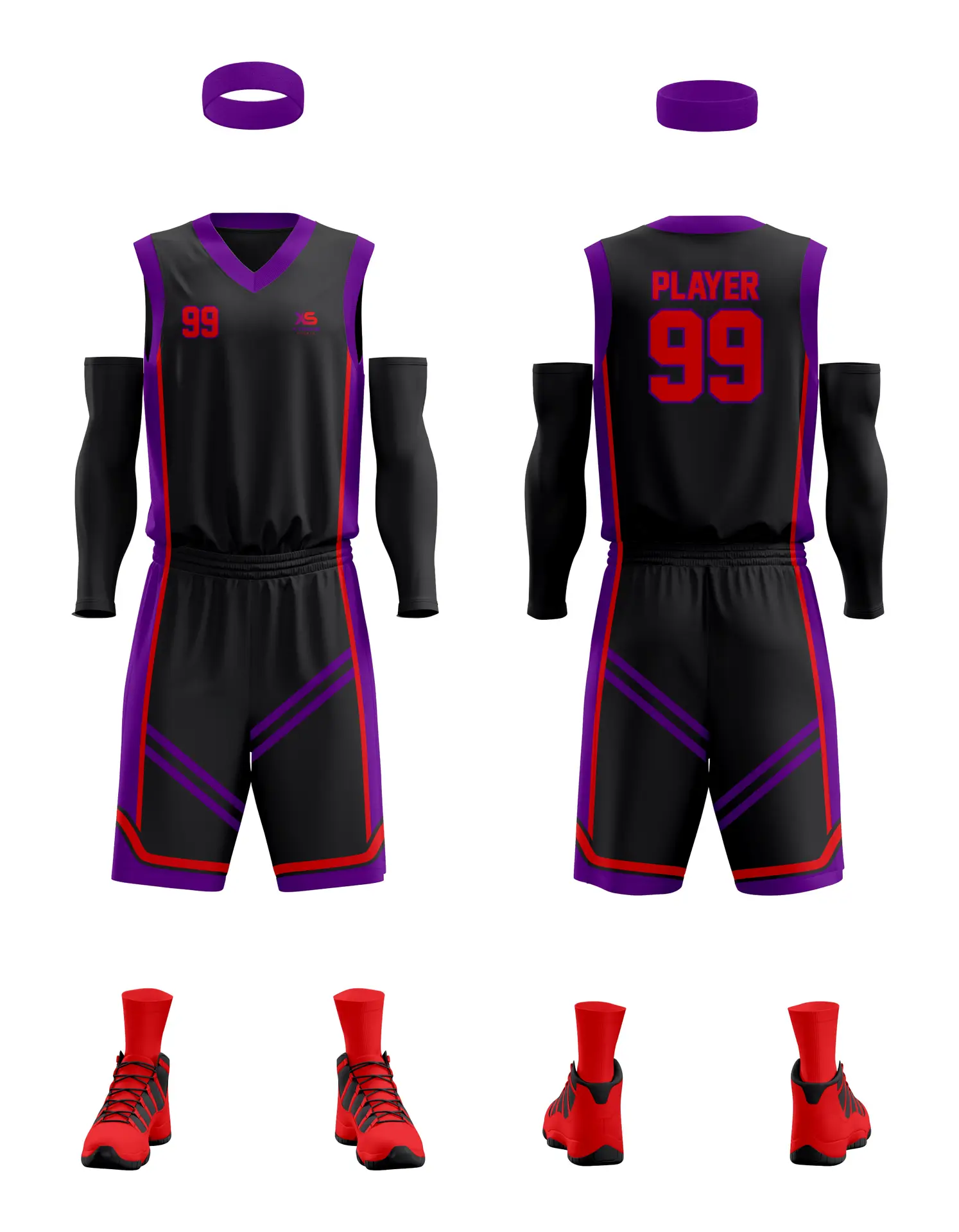 CUSTOMIZABLE BASKETBALL UNIFORM (SINGLE SIDED)