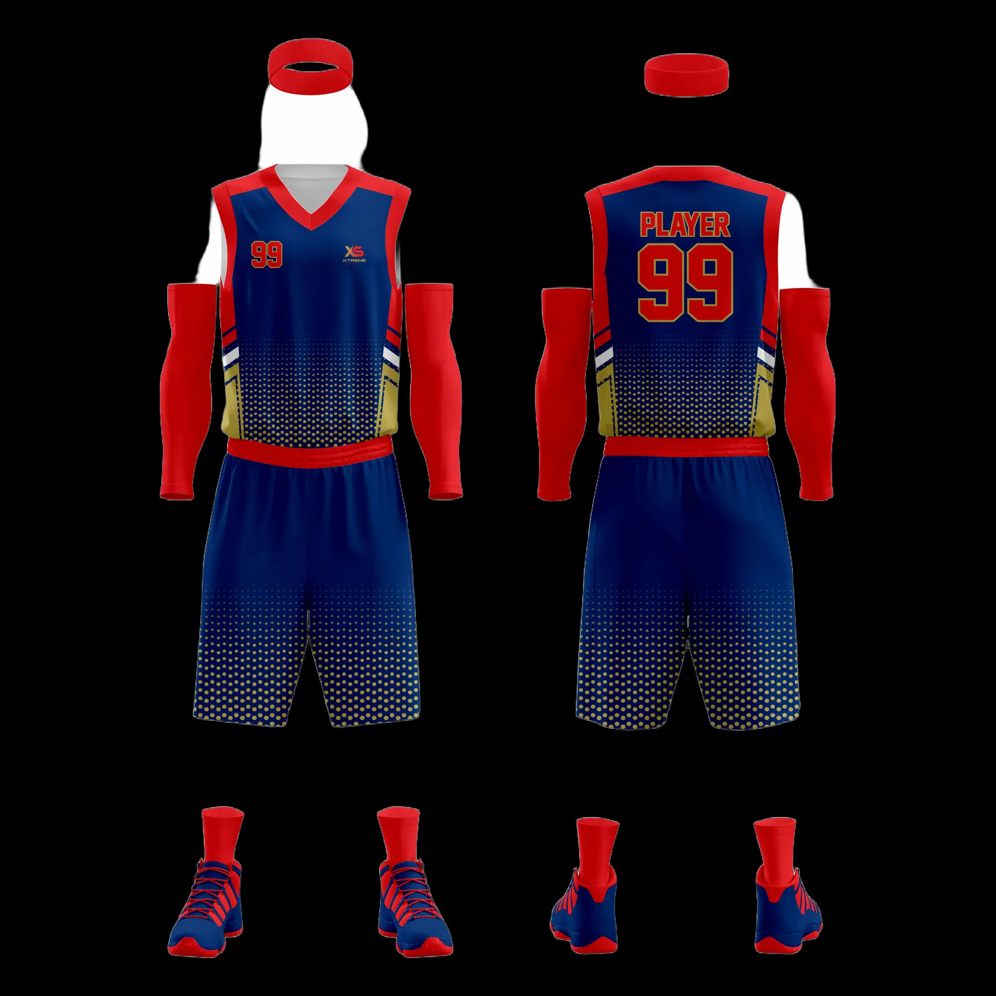 CUSTOMIZABLE BASKETBALL UNIFORM (SINGLE SIDED) - Image 3